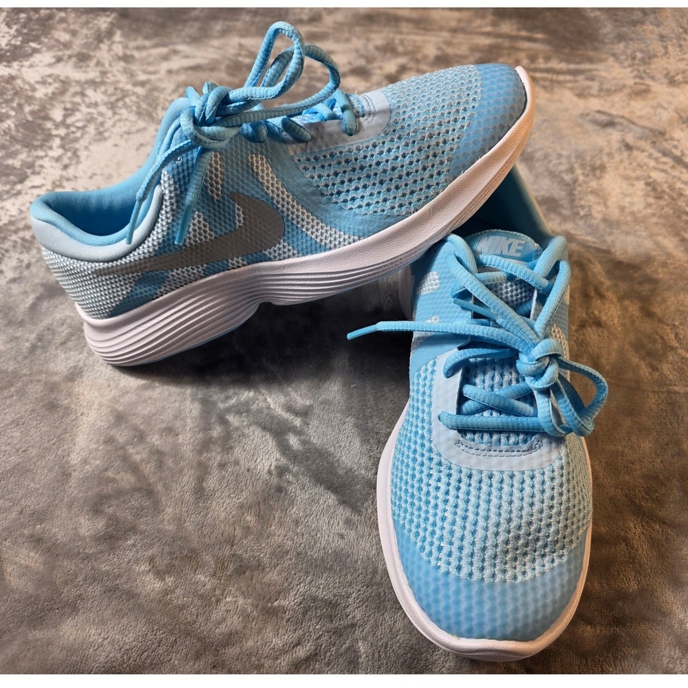 Nike Revolution 4 Sneakers Kids 6Y‎ / Women's 7.5 Blue Shoes 943306-402 NWOB
